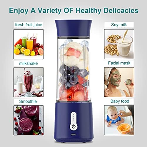 17oz Portable USB Blender 150W Cordless Mini Smoothie Maker Lightweight, 10+ Blends, Travel/Gym/Office Use - Image 6
