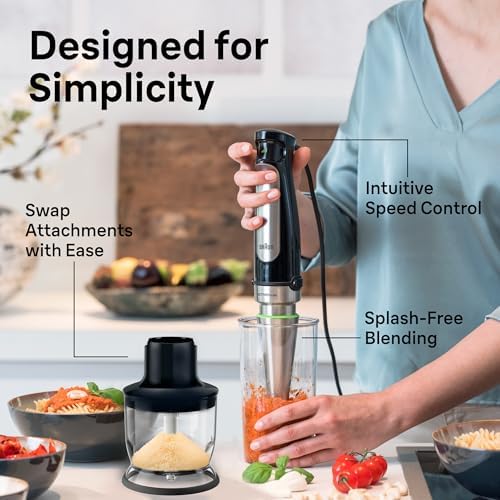 Braun MultiQuick MQ7025X Hand Blender w/Chopper, Whisk, Frother - Image 4