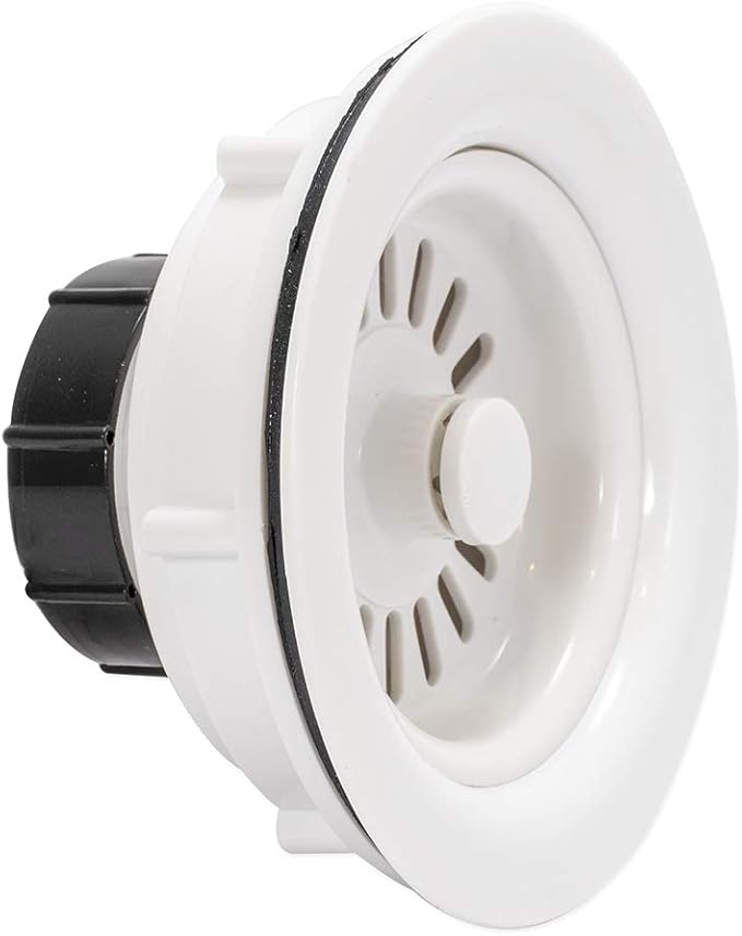 EZ-FLO 30006 Sink Strainer - Economy - Abs Body White