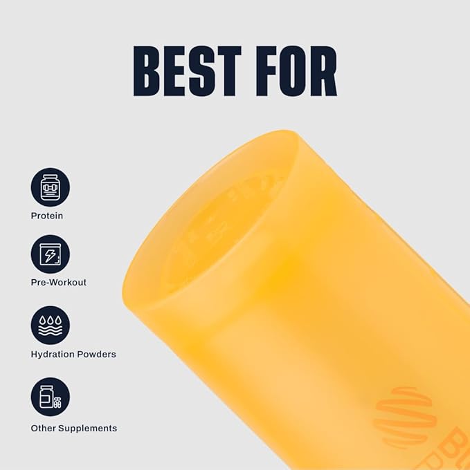 BlenderBottle Classic V2 Shaker Bottle Perfect for Protein Shakes and Pre Workout, 28-Ounce, Mango