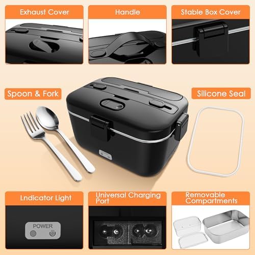 Electric-Lunch-Box-Heated-Food-Warmer 100W Heating Box for Adult