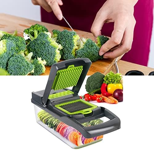 Vegetable Chopper, Multifunctional 15 in 1 Food Chopper Vegetable Slicer Potato Onion Chopper Veggie Chopper Dicer with Container - Image 2