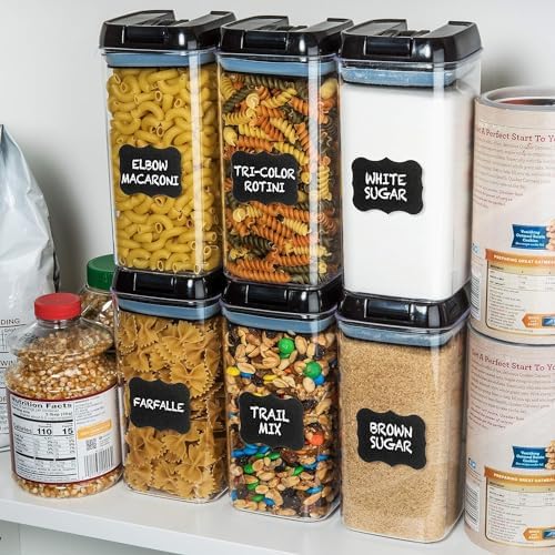6 PC 1.2L Airtight Food Storage Containers with Lids BPA Free Plastic
