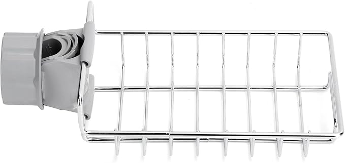 Fafeicy Faucet Rack Sink Hanging Storage Rack Stainless Steel Faucet Clip Drain Shelf Dish Cloth Organizer