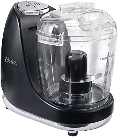 Oster FPSTMC3321 3-Cup Mini Chopper with Whisk, Black - Image 2