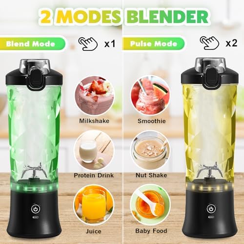 Portable Blender Personal Juicer for Shakes Smoothies with Insulated Sleeve