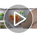 RollOut Fridge Drawer 6", BPA-Free Clear Rolling Refrigerator Organizer Bin with Adjustable Dividers and Handles for Produce, Food, Meal and Snack Storage