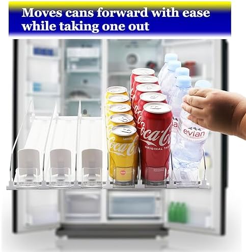 Drink Organizer for Fridge - Storage 25 Cans