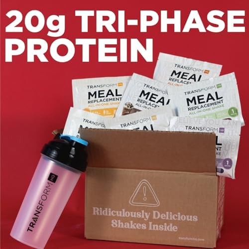 Meal Replacement Shake Variety Box With Pink Shaker