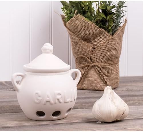 Fantes Garlic Keeper, Unglazed Earthenware Ceramic, The Italian Market Original since 1906 - Image 5