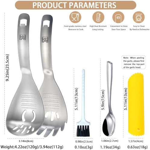5 in 1 Multifunction Cooking Spoon,18/8 Stainless Steel slotted spoon