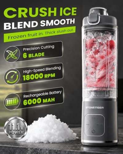 Portable Blender for Smoothie, Personal Blender, Cordless, Fitness &Travel - Image 2
