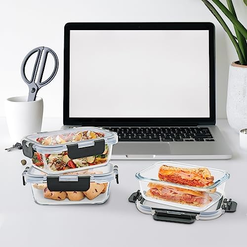 24-Piece Small Glass Food Storage Containers with Lids Airtight