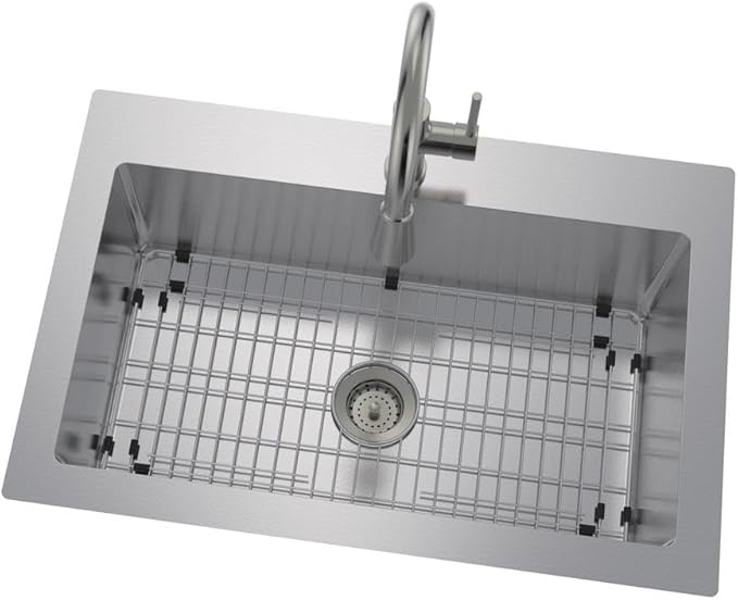 3-1/2 Inch SS Kitchen Sink Drain Strainer and Stopper, Drain Basket, Sink Drain Assembly