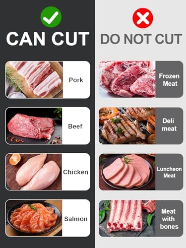ONCE FOR ALL Fresh Meat Slicer, Adjustable 2 or 4 mm, Jerky Slicer, 17-in-1 - Image 3