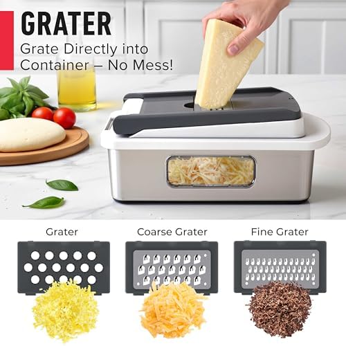 MUELLER HOME Pro-Series 10-in-1, Stainless Steel Multi Vegetable Chopper - Image 5