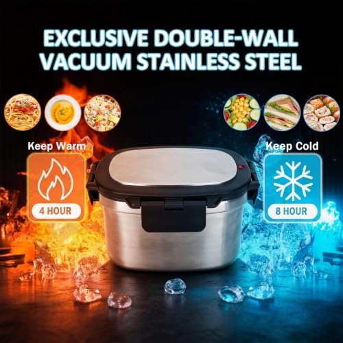 33OZ Vacuum Insulated Lunch Box for Adult, Leak-Proof, Thermal