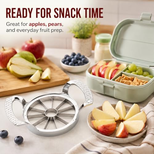 Apple Slicer and Corer, 12 Even Slices for Apples Up to 4 Inches