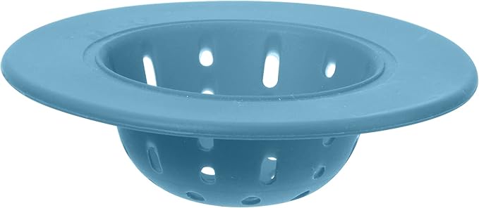 OGGI Silicone Sink Strainer- Great Kitchen Sink Strainer, Sink Drain Strainer, Drain Stopper, Sink Plug, 4.6˝ Diameter Rim, Turquoise