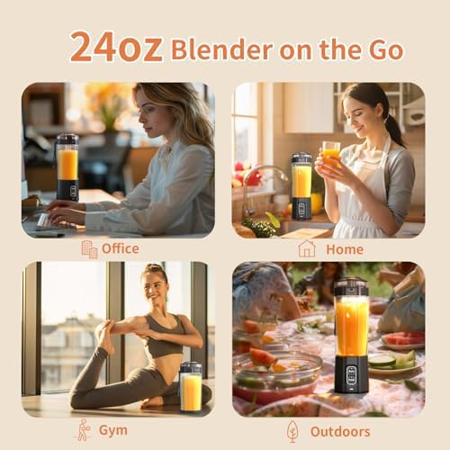 Portable Blender, Personal Blenders with Pulse Mode, Smoothie & Shake Maker - Image 6