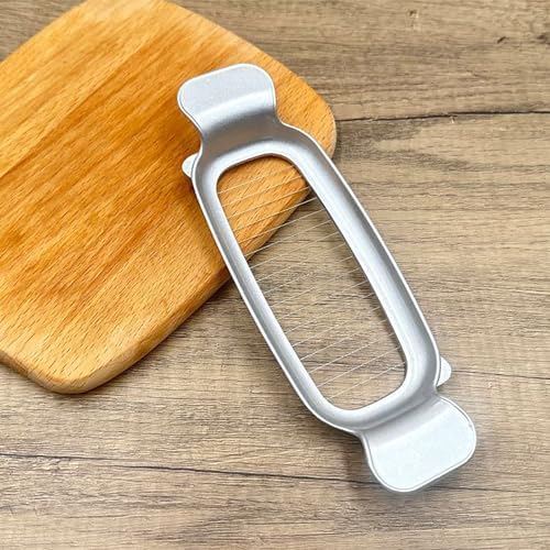 Stainless Steel Block Cheese Slicer Butter Cutter 6.5x2x19.5cm Multi Functional Sausage Ham and Egg Divider - Image 2
