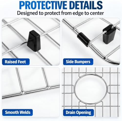 Kitchen Sink Grid and Sink Protectors, 26" Stainless Steel Sink Grids
