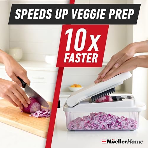 Mueller The Real Original Pro Vegetable Chopper & Mandoline Slicer, 10-in-1 - Image 3