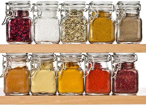 Spice Jars, 24 Pack 4oz Small Glass Jars Spice Jars Herb Jars