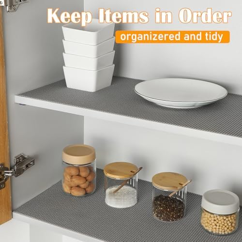 Non-Slip Shelf Cabinet and Drawer Liner, 12IN x 20FT, Dark Gray