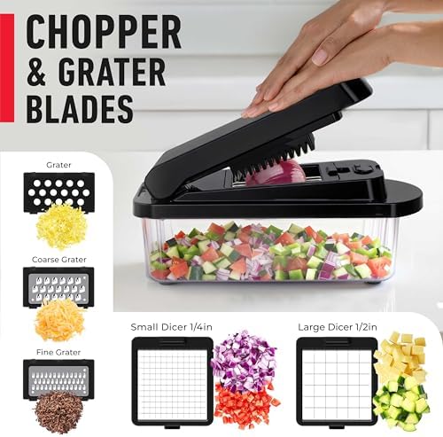 HOME Pro-Series 10-in-1, 8 Vegetable Chopper & Mandoline Slicer