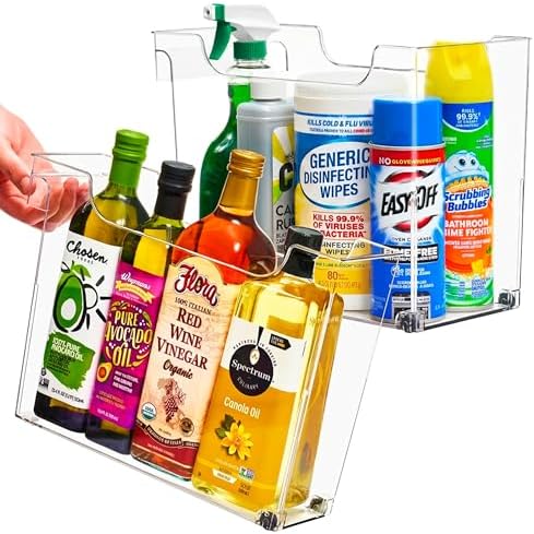 Under-Sink Organizer Bins with Wheels & Handles (2 Sizes)