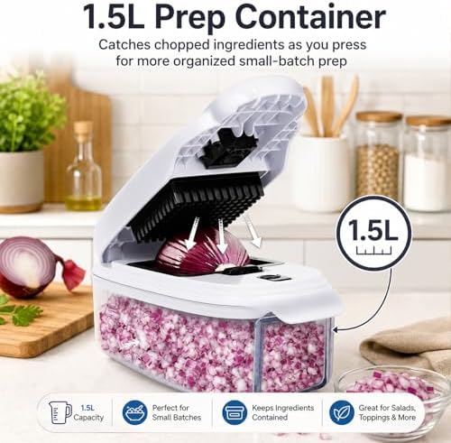 10-in-1 Vegetable Chopper(White & Black) - Image 5