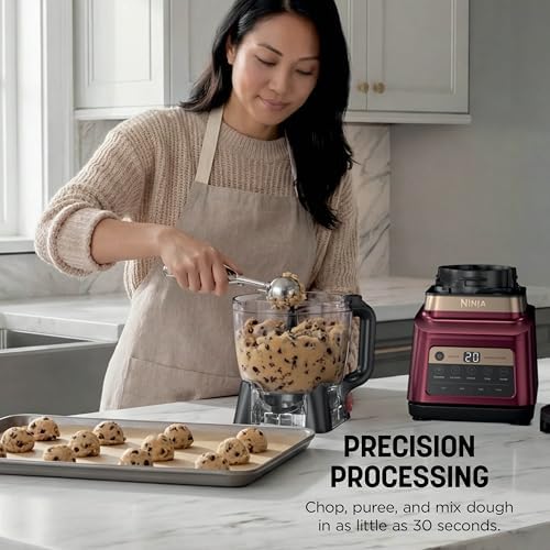 Ninja Professional Plus Kitchen System, 1400WP, Auto-iQ, Red, BN801RD1BRN - Image 5