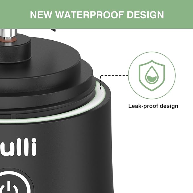 Mulli Upgraded Personal Blender,17oz Portable Blender for Shakes & Smoothies, USB-C Rechargeable, BPA-Free, with Leak-Proof Lid & Straw Lid, Dishwasher Safe Cups