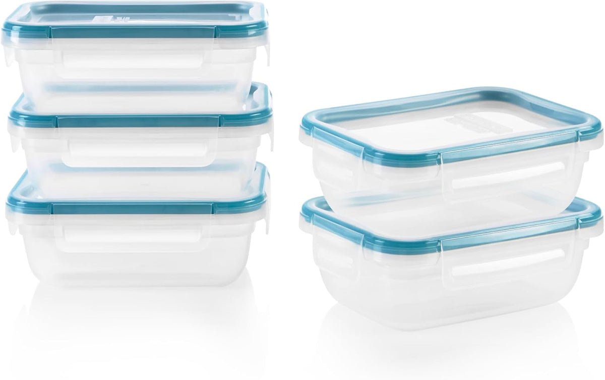 Plastic Total Solution (5-Pack, 3-Cup) Food Storage Containers Set