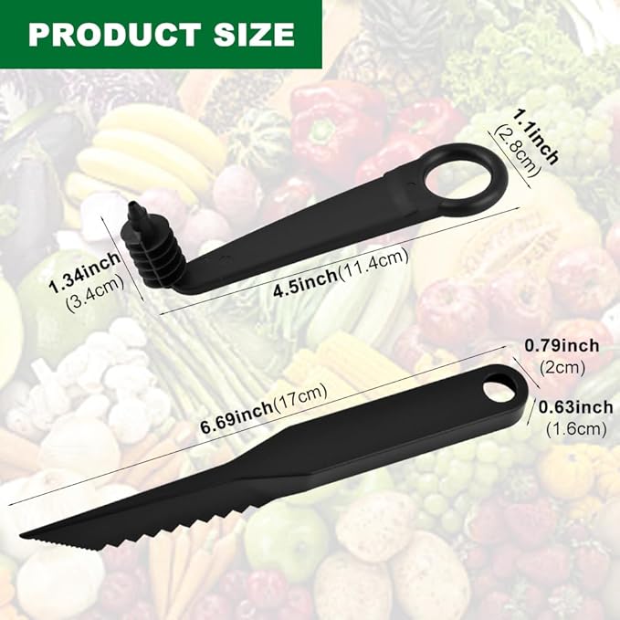 Kitchen Spiral Cutter and V-Shaped Tools, Potato Spiral Cutter Vegetable Spiralizer, Manual Screw Peelers Multifunctional Vegetable Slicer Cutters for Fruit Cucumber Potato Carrot