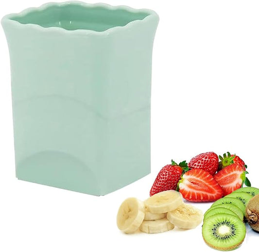 Strawberry Slicer Cup：Fruit Slicer Cup for Strawberry Egg Banana Mushroom Cucumber Kiwi and Veggie Salad Speed Cutter the Kitchen Portable Slicing Tool(1pcs)