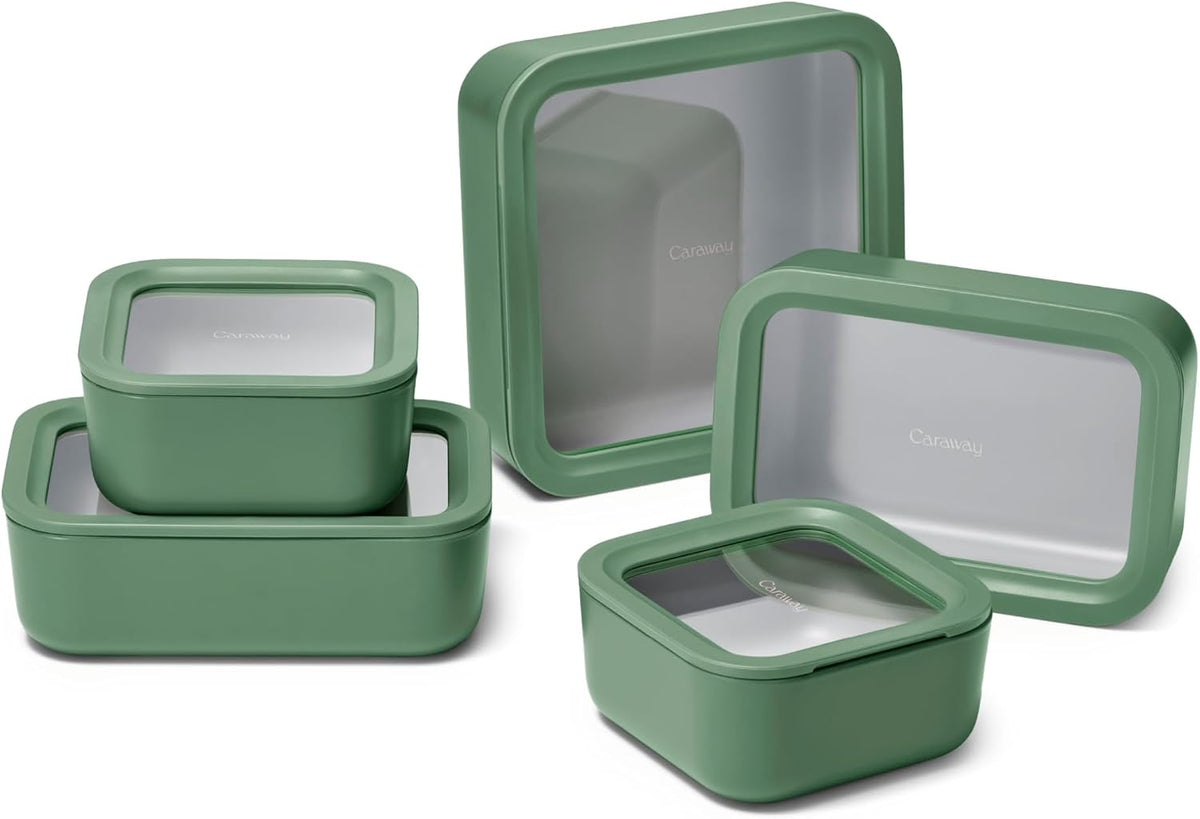Caraway 13-Piece Glass Food Storage Container Set