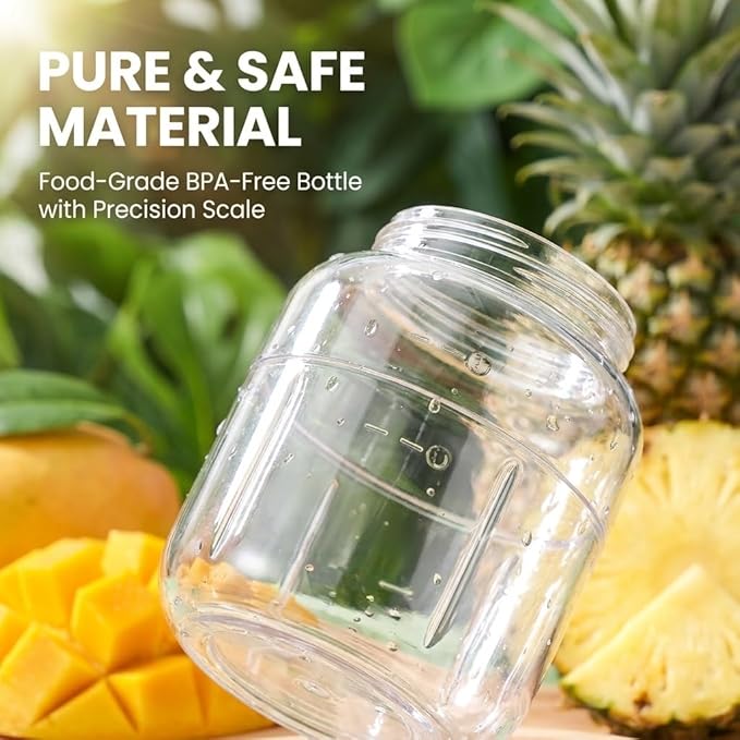 Portable Wireless Juicer Blender Cup: Rechargeable Smoothie Maker with 38 Stainless Steel Blades - Personal Blender for Shakes, Ice Crushing, Travel & Office (white, 800, Milliliters)