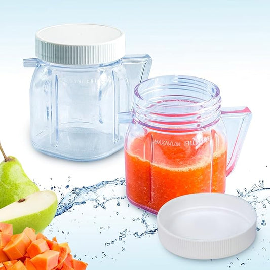 Replacement Mini 1-cup Plastic Jar by Saffire, 2 Pieces