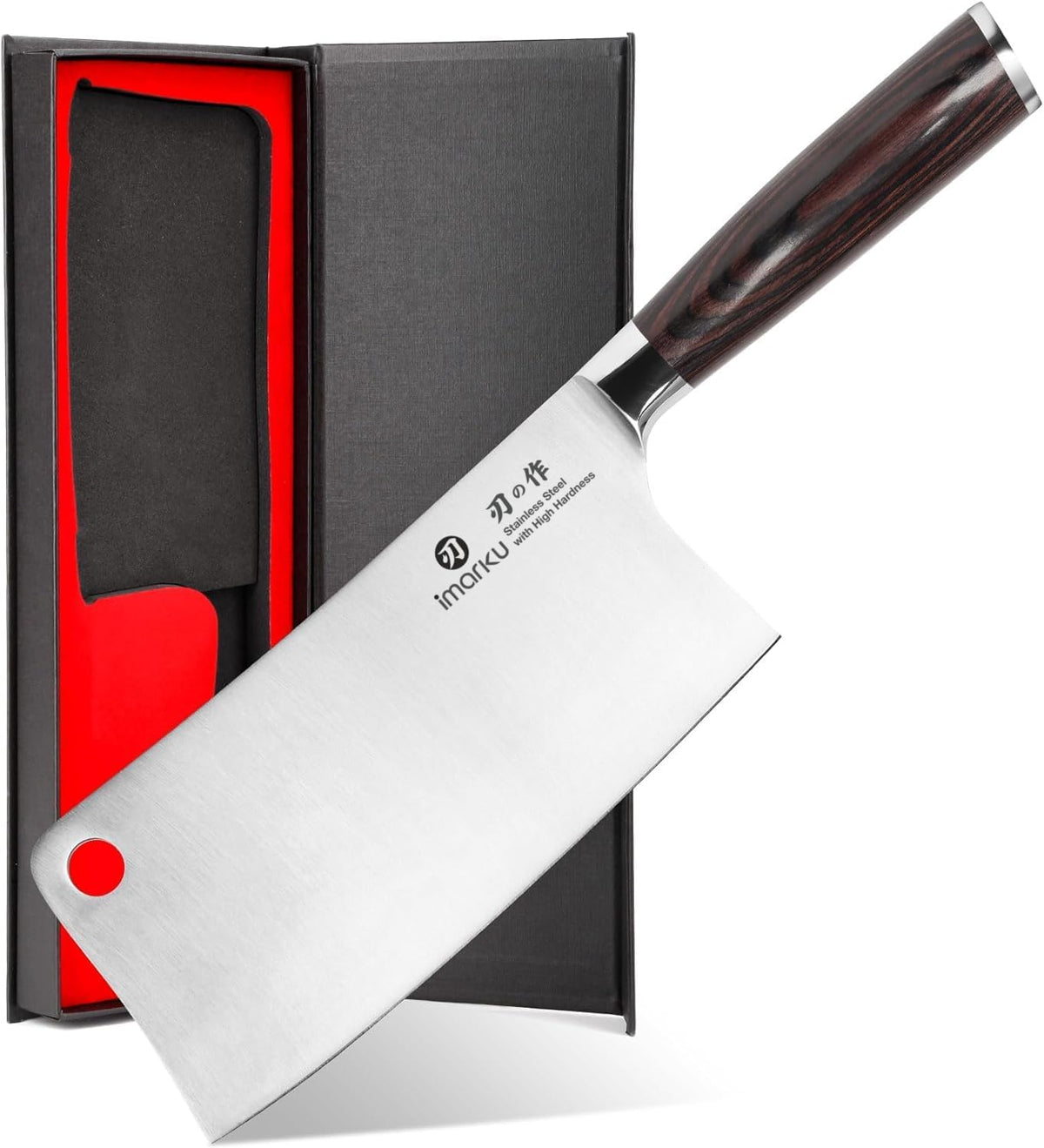 Cleaver Knife 7 Inch, Japanese High Carbon Stainless Steel Chopper