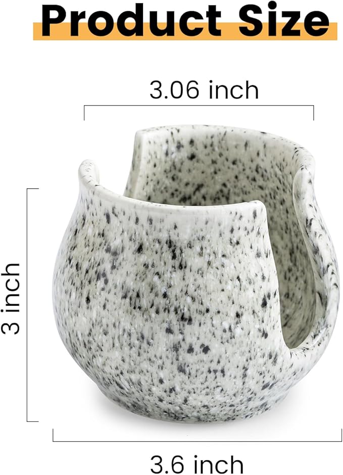 Zoeeker Sponge Holder for Kitchen Sink, Ceramic Dish Sponge Dish Rack Scrubby Caddy Kitchen Organizer Cute Sink Caddy Organizer, Farmhouse Decor, Speckled Glaze