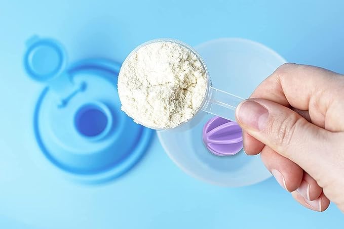 A Pure Pacific Blue 12Oz 400ml Made of PP5 | Small, Measurement Marks, Stainless Whisk Blender Mixer Ball, BPA Free, -4~248 Ã‚°F, Perfect for Nutrition, Protein, Keto, Juice Powder Shaking