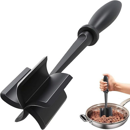 Meat Chopper,Ground Beef Meat Masher,Ground Beef Chopper Tool,Hamburger Smasher Tool,Plastic Meat Spatula Chopper,Meat Separator Kitchen Tool for Food Potato Bean