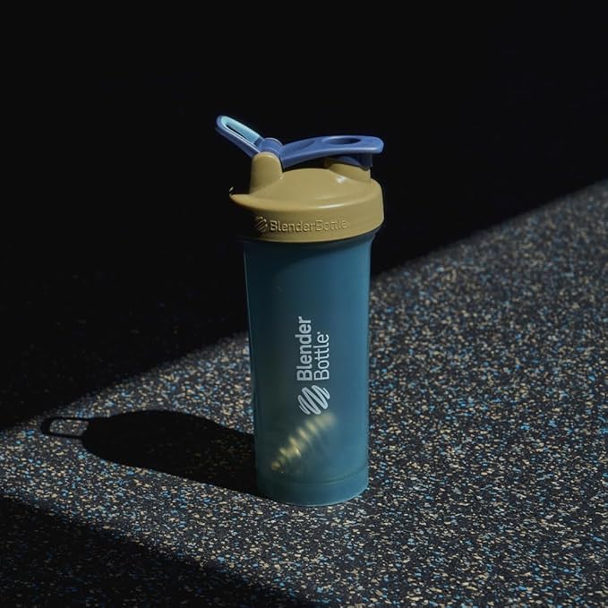 BlenderBottle Classic V2 Shaker Bottle Perfect for Protein Shakes and Pre Workout, 4-Ounce, Full Color Tan