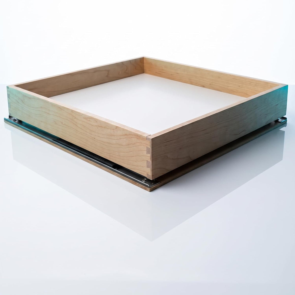 Pull Out Cabinet Drawer Organizer 20"W x21"D Hard Maple - Easy to Install Fully Assembled Heavy Duty 100Lbs, Wooden Soft Close Bottom Mounted Cabinet Drawer for Kitchen Cabinets, Pantries