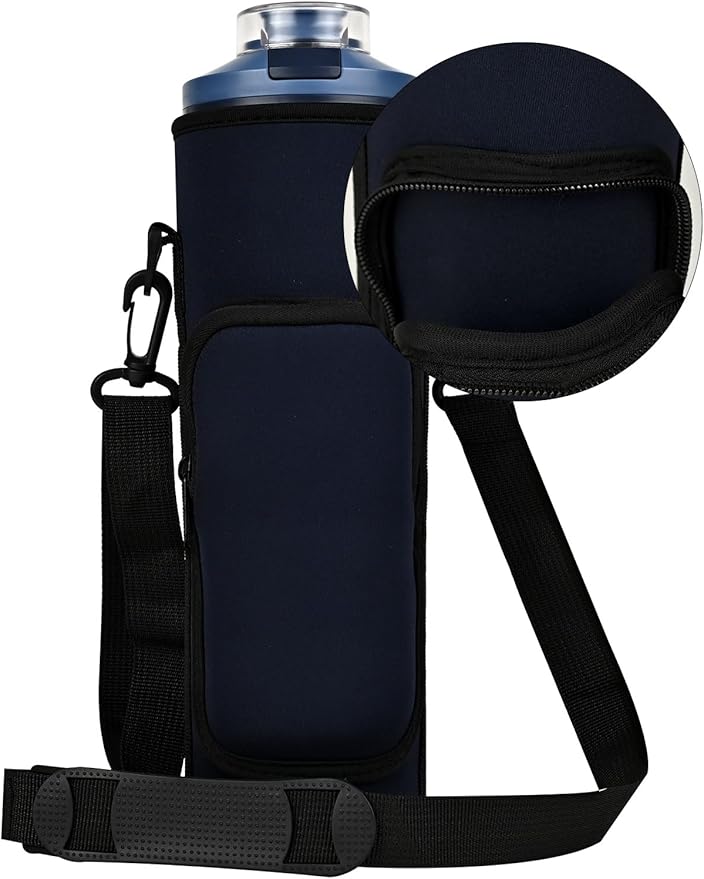 Blender Storage Sleeve Blender Travel Bag for Ninja Blast Max Portable Blender BC251NV/BC251GY/BC251MT/BC251PK/BC251LD/BC251IV with Shoulder Strap and Accessory Pocket (Blue)