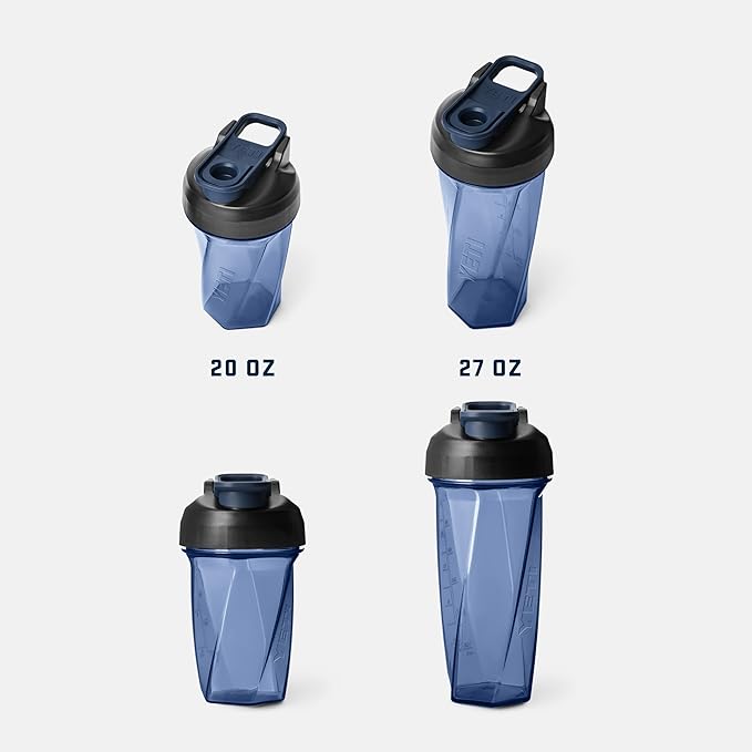 YETI Yonder Helimix Vortex Blender Shaker Bottle Holds up to 27oz | No Blending Ball or Whisk | USA Made | Portable Pre Workout Whey Protein Drink Shaker Cup | Dishwasher Safe, Venom