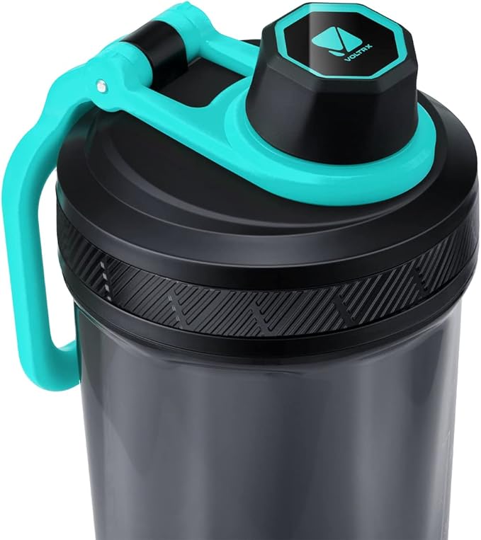 VOLTRX Shaker Bottle, Gallium USB C Rechargeable Electric Protein Mixer, Shaker Cups for Protein and Meal Replacement Shakes, BPA Free, Made with Tritan, 20oz