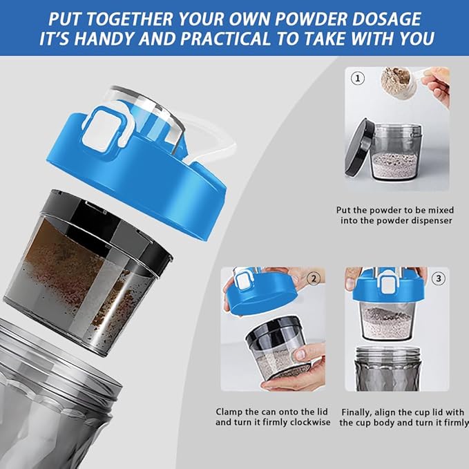PROCHAIN Electric Protein Shaker Bottle, Protein Shakes Mixer, Portable Pre Workout Self Mixing Cup, Made with BPA-Free Tritan, 22oz